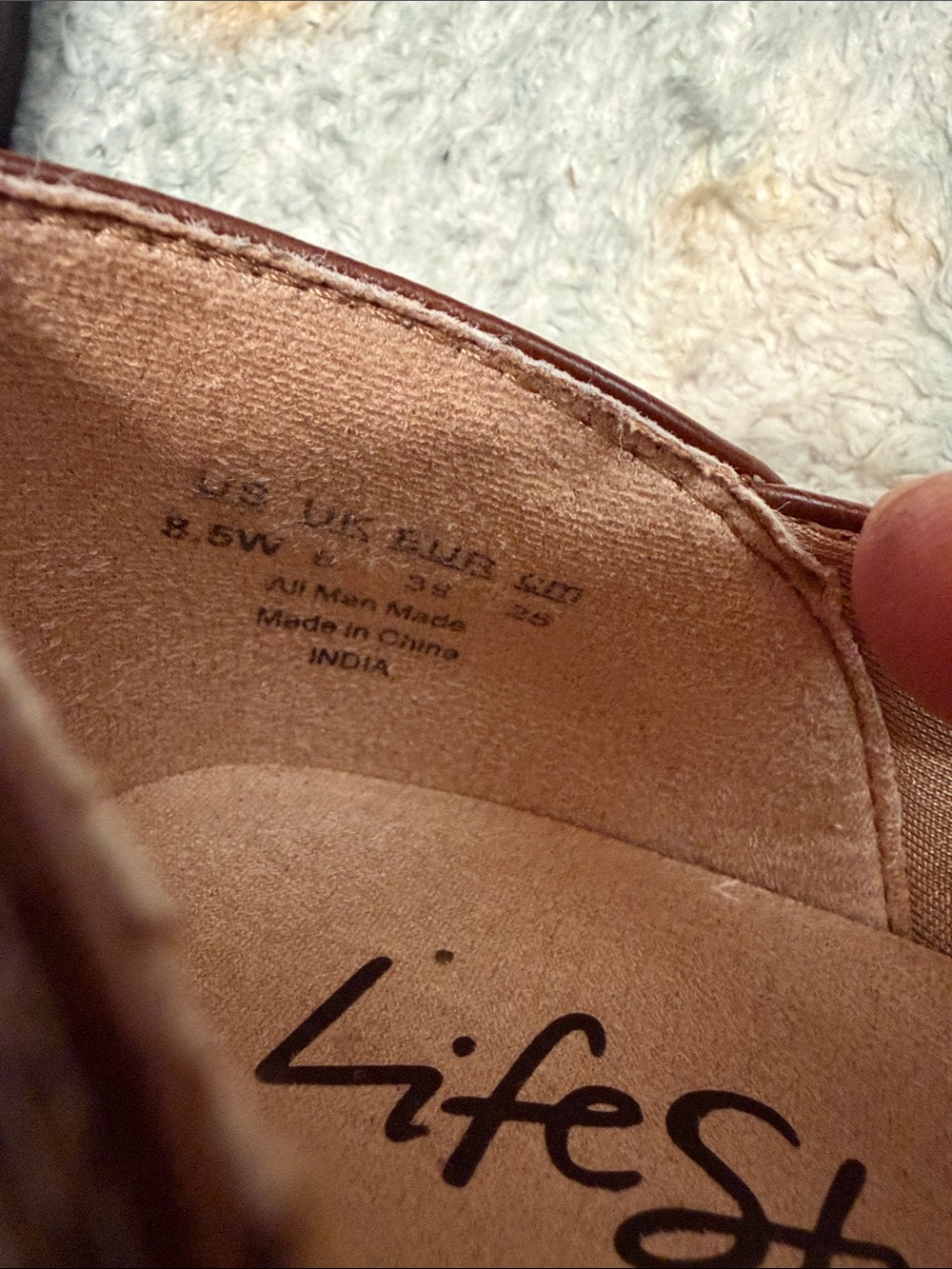 Life Stride Tan/Brown India Slip-On Loafers, Size 8.5W - Picture 2 of 4